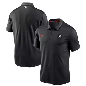 Поло с коротким рукавом Nike Baltimore Orioles, черный