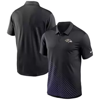 Поло с коротким рукавом Nike Baltimore Ravens, черный