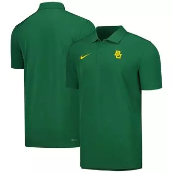 Поло с коротким рукавом Nike Baylor Bears, зеленый