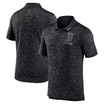 Поло с коротким рукавом Nike Boston Red Sox, черный