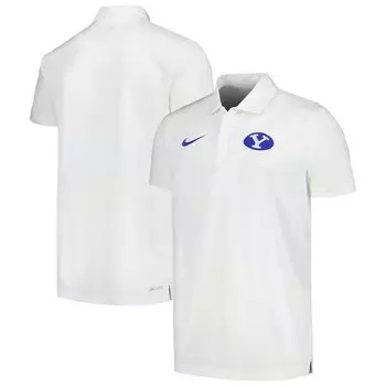 Поло с коротким рукавом Nike Byu Cougars, белый