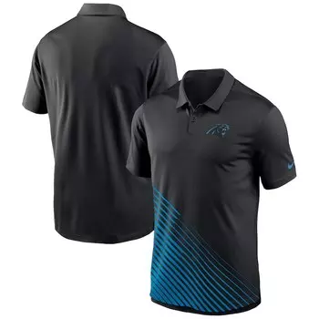 Поло с коротким рукавом Nike Carolina Panthers, черный