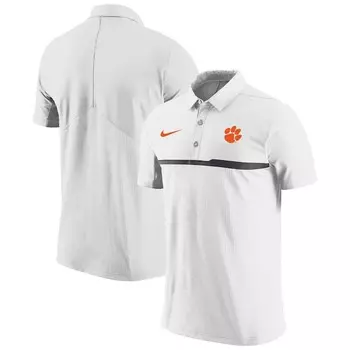 Поло с коротким рукавом Nike Clemson Tigers, белый