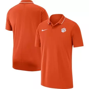 Поло с коротким рукавом Nike Clemson Tigers, оранжевый
