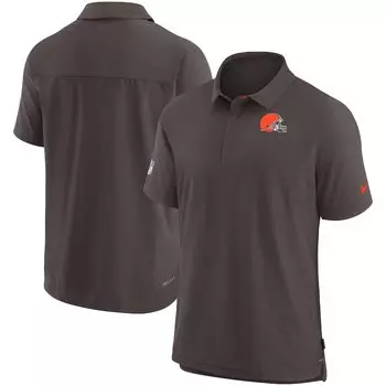 Поло с коротким рукавом Nike Cleveland Browns, коричневый
