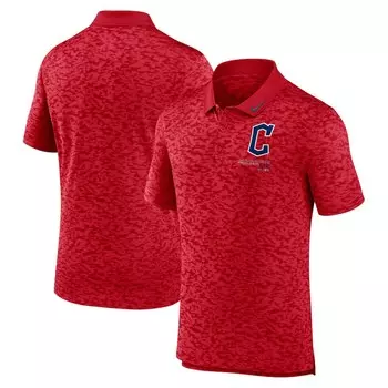 Поло с коротким рукавом Nike Cleveland Guardians, красный
