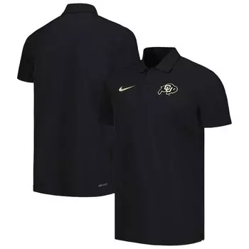 Поло с коротким рукавом Nike Colorado Buffaloes, черный