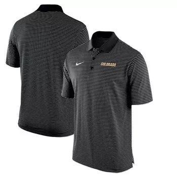 Поло с коротким рукавом Nike Colorado Buffaloes, черный