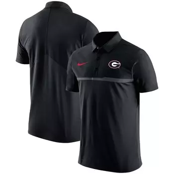 Поло с коротким рукавом Nike Georgia Bulldogs, черный