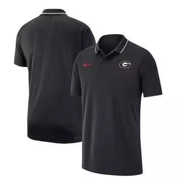 Поло с коротким рукавом Nike Georgia Bulldogs, черный