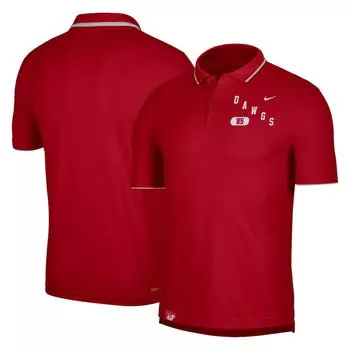 Поло с коротким рукавом Nike Georgia Bulldogs, красный