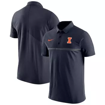 Поло с коротким рукавом Nike Illinois Fighting Illini, нави