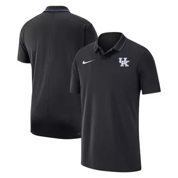 Поло с коротким рукавом Nike Kentucky Wildcats, черный