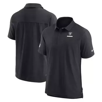 Поло с коротким рукавом Nike Las Vegas Raiders, черный