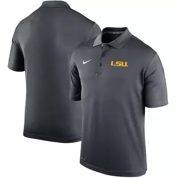 Поло с коротким рукавом Nike Lsu Tigers, антрацит