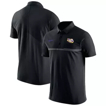 Поло с коротким рукавом Nike Lsu Tigers, черный