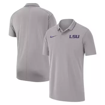 Поло с коротким рукавом Nike Lsu Tigers, серый
