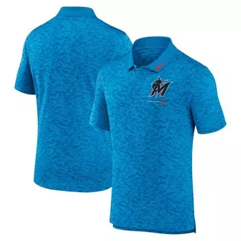 Поло с коротким рукавом Nike Miami Marlins, синий