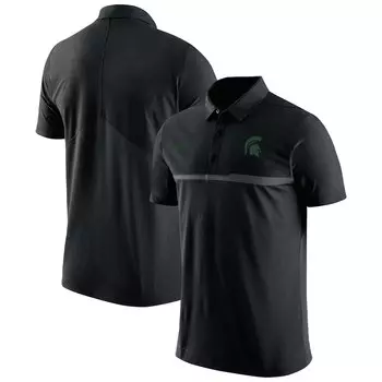 Поло с коротким рукавом Nike Michigan State Spartans, черный