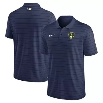 Поло с коротким рукавом Nike Milwaukee Brewers, нави