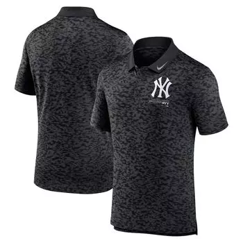 Поло с коротким рукавом Nike New York Yankees, черный