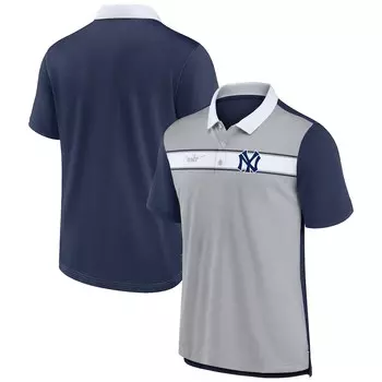 Поло с коротким рукавом Nike New York Yankees, серый