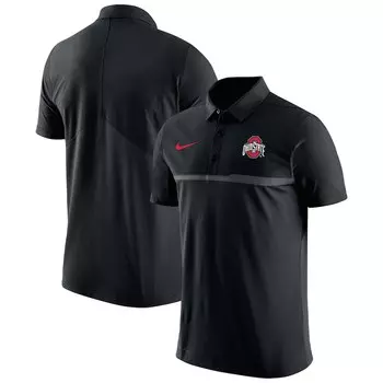 Поло с коротким рукавом Nike Ohio State Buckeyes, черный