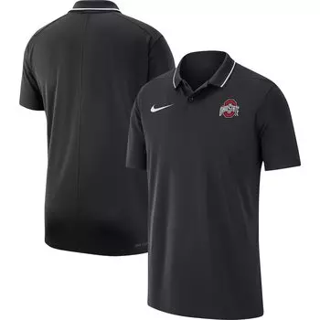 Поло с коротким рукавом Nike Ohio State Buckeyes, черный