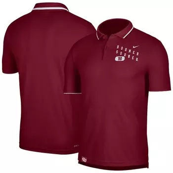 Поло с коротким рукавом Nike Oklahoma Sooners, малиновый