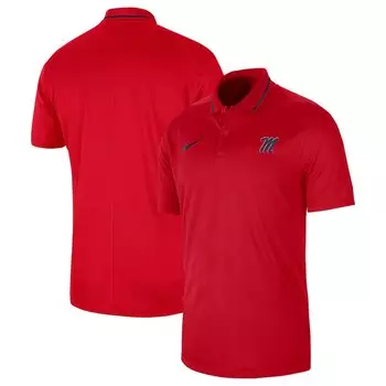 Поло с коротким рукавом Nike Ole Miss Rebels, красный