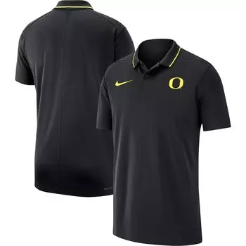 Поло с коротким рукавом Nike Oregon Ducks, черный