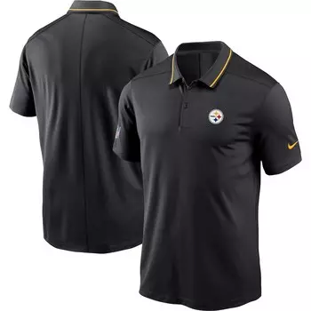 Поло с коротким рукавом Nike Pittsburgh Steelers, черный