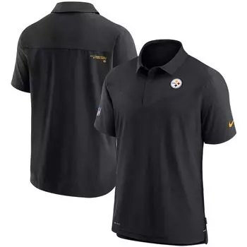 Поло с коротким рукавом Nike Pittsburgh Steelers, черный