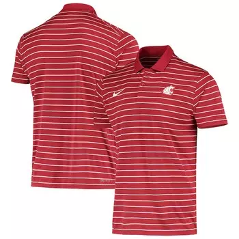 Поло с коротким рукавом Nike Washington State Cougars, малиновый