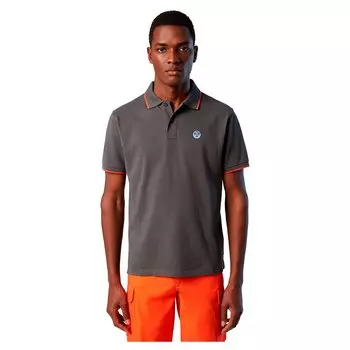 Поло с коротким рукавом North Sails Graphic 692397, серый