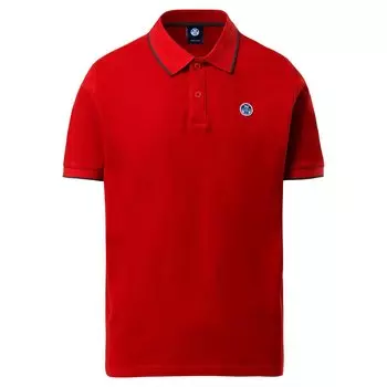 Поло с коротким рукавом North Sails Graphic, красный