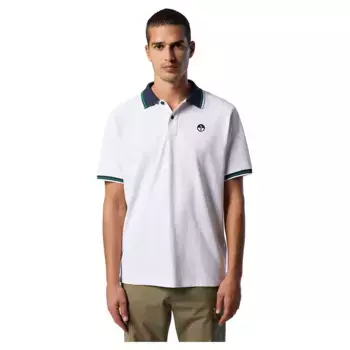 Поло с коротким рукавом North Sails Logo 692439, белый