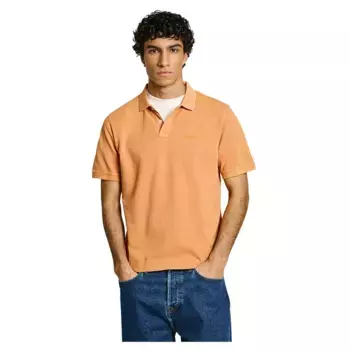 Поло с коротким рукавом Pepe Jeans New Oliver Gd, оранжевый