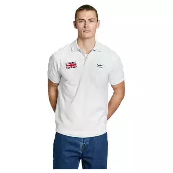 Поло с коротким рукавом Pepe Jeans Union, белый