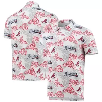 Поло с коротким рукавом Reyn Spooner Atlanta Braves, белый