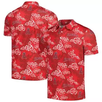 Поло с коротким рукавом Reyn Spooner Los Angeles Angels, красный