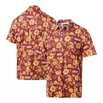 Поло с коротким рукавом Reyn Spooner Washington Commanders, бордовый