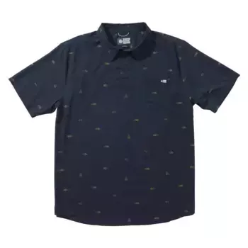 Поло с коротким рукавом Salty Crew Mayday perf tech, синий