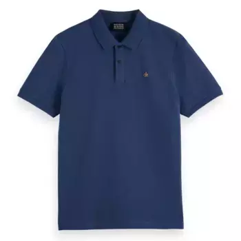 Поло с коротким рукавом Scotch & Soda Seasonal Core, синий