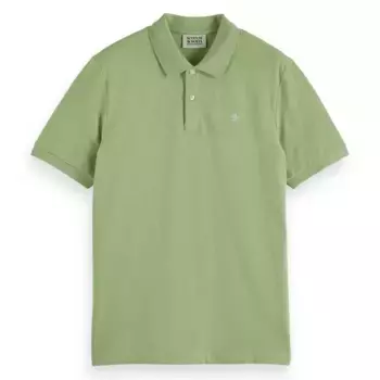 Поло с коротким рукавом Scotch & Soda Seasonal Core, зеленый