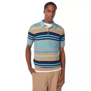 Поло с коротким рукавом Scotch & Soda Structured Regular Fit, разноцветный
