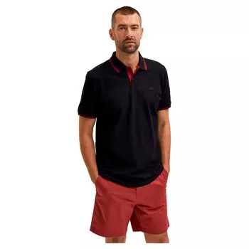 Поло с коротким рукавом Selected Aze Sport, черный