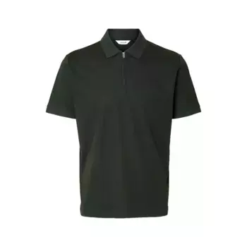 Поло с коротким рукавом Selected Fave, зеленый