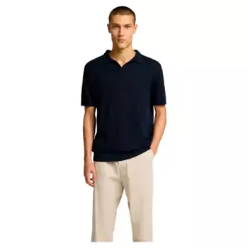 Поло с коротким рукавом Selected Mattis, синий