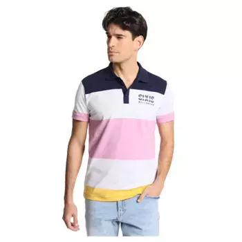 Поло с коротким рукавом Six Valves 11010, разноцветный